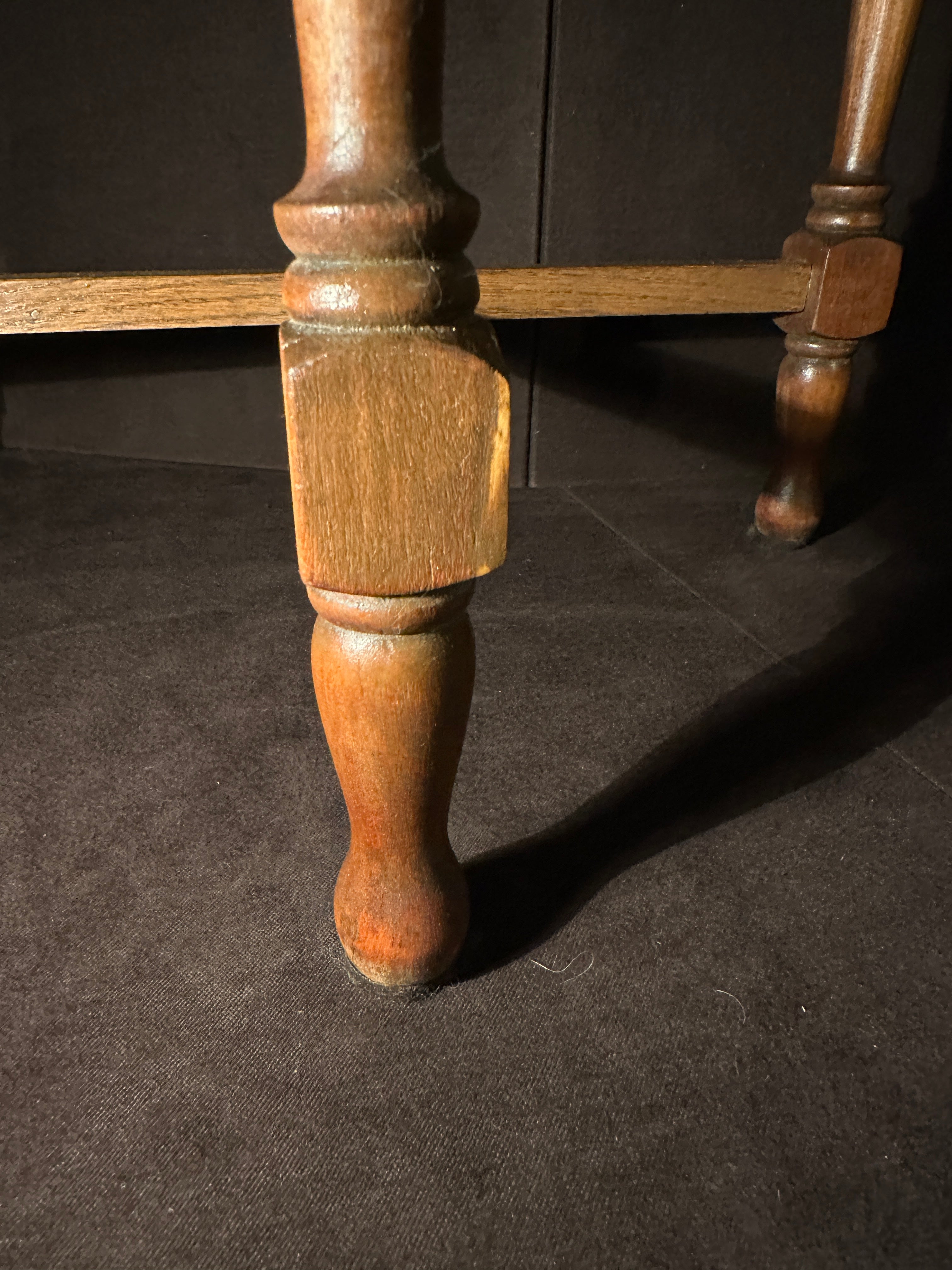 c.1900-1930 Jacobean Revival Three-Leg Wall Table