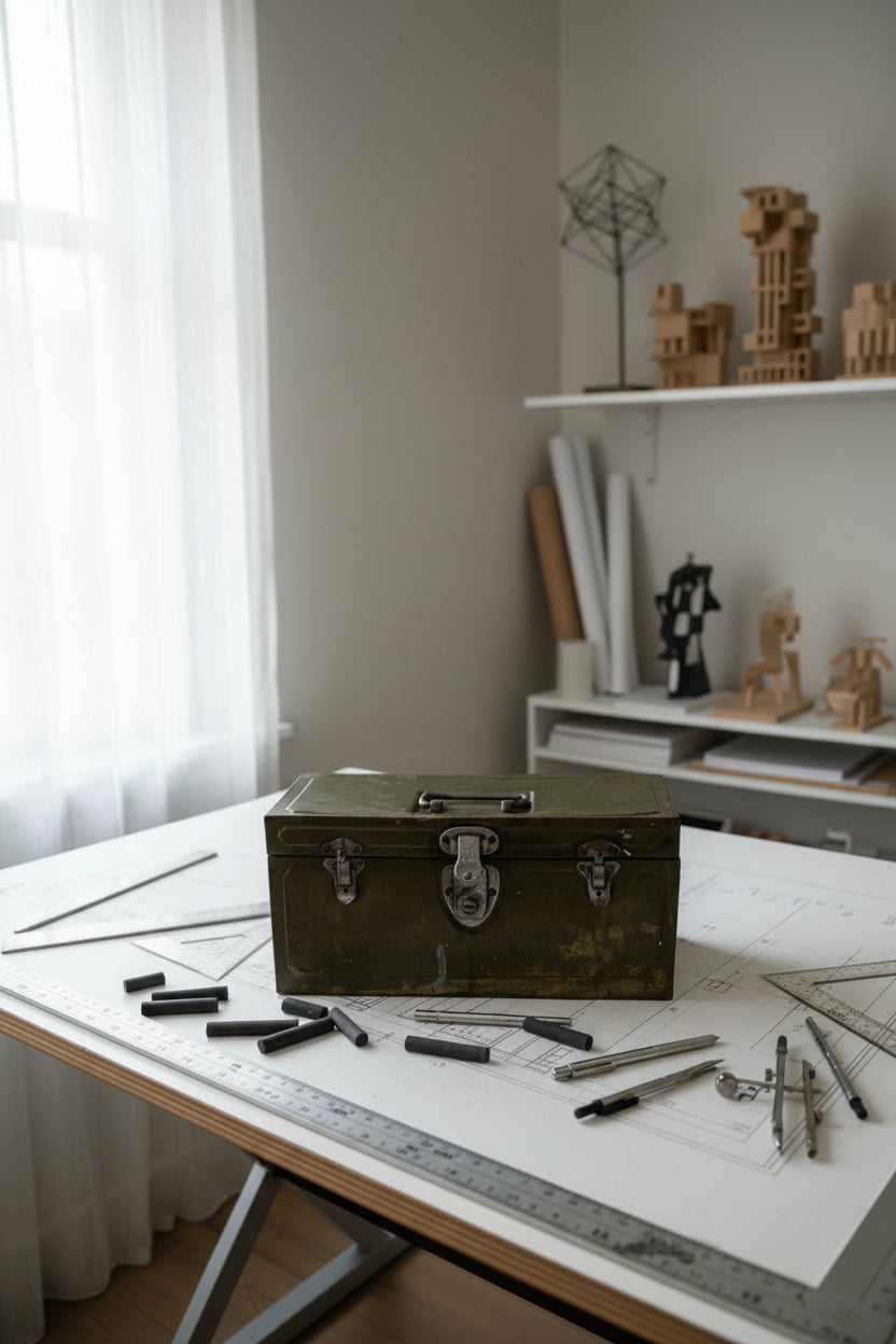c.1940s-1950s Climax Steel Tool Box by Hamilton Metal Products