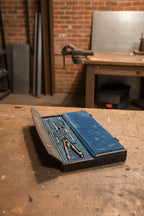 c.1940s-1950s Dietzgen Drafting Instrument Set in Original Blue Velvet Case