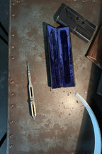 c.1950s Keuffel & Esser (K&E) Proportional Divider in Original Velvet Case – German Drafting Tool