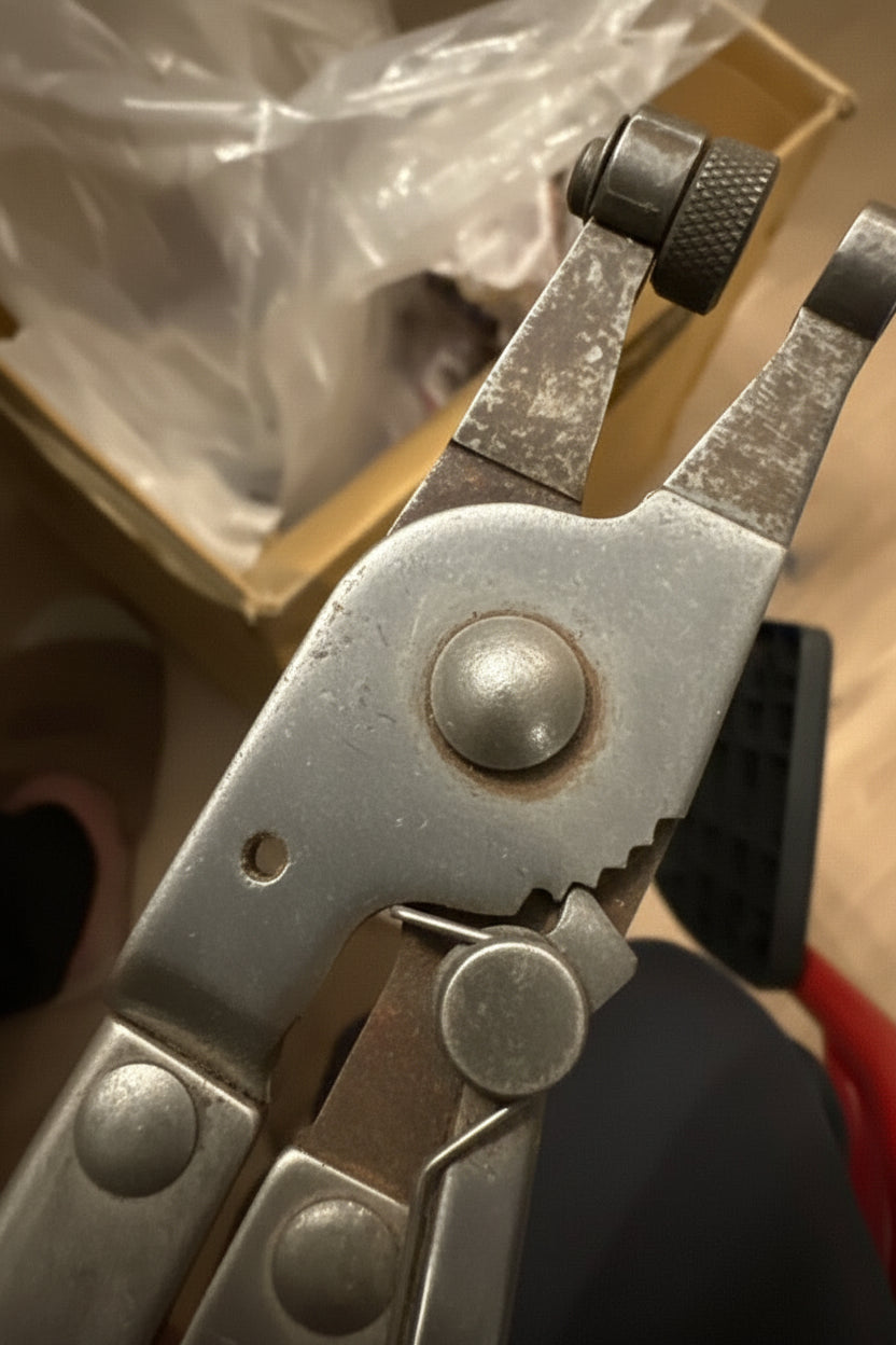 c.1960s ZIM Hose Clamp Pliers No. 970 by Zim Manufacturing Co. Chicago – Swivel Jaw Automotive Tool