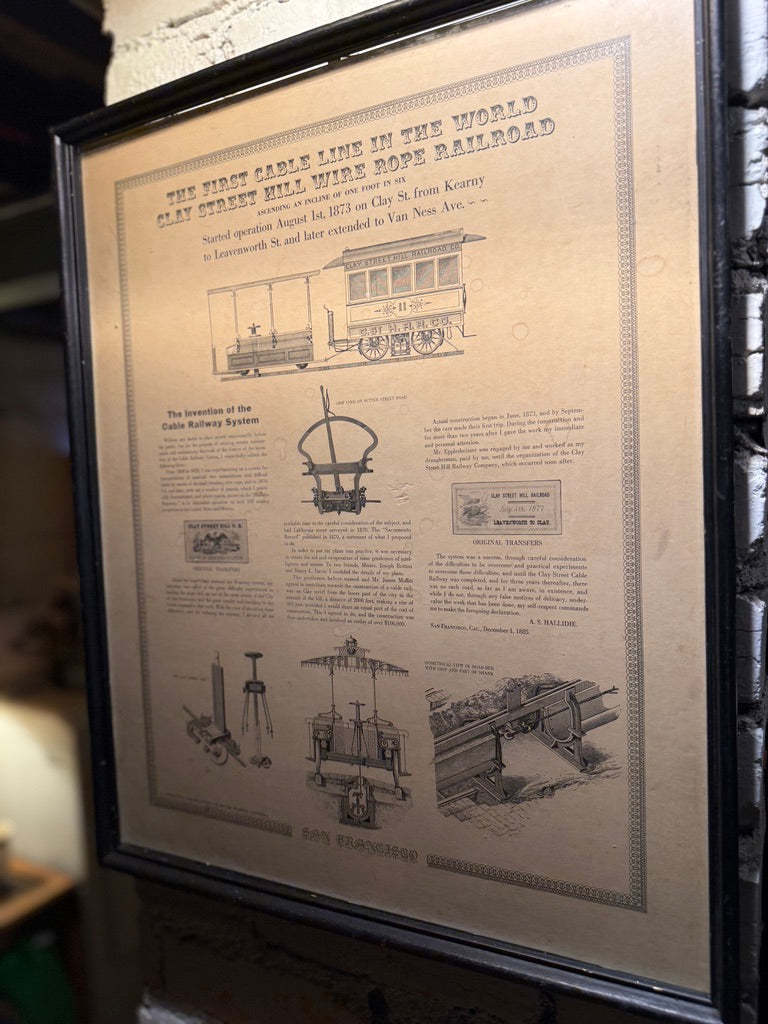 Clay Street Hill Cable Railroad Broadside, c. 1890–1915 | San Francisco Engineering History