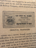 Clay Street Hill Cable Railroad Broadside, c. 1890–1915 | San Francisco Engineering History