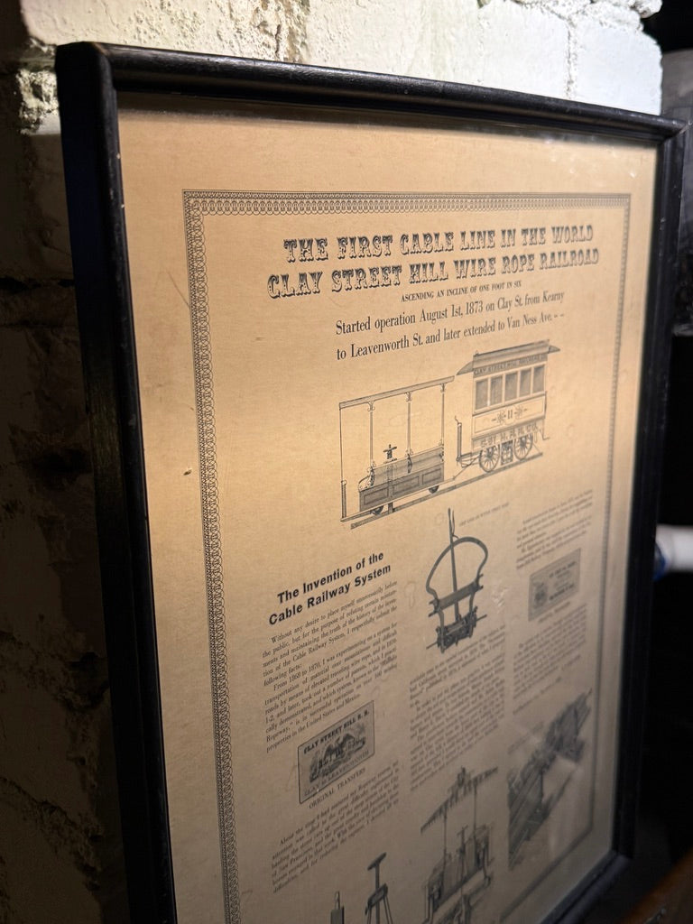 Clay Street Hill Cable Railroad Broadside, c. 1890–1915 | San Francisco Engineering History