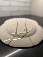 Crown Ducal Florentine Plate – Antique Embossed Creamware (1930s–40s, England, Set Of 2)