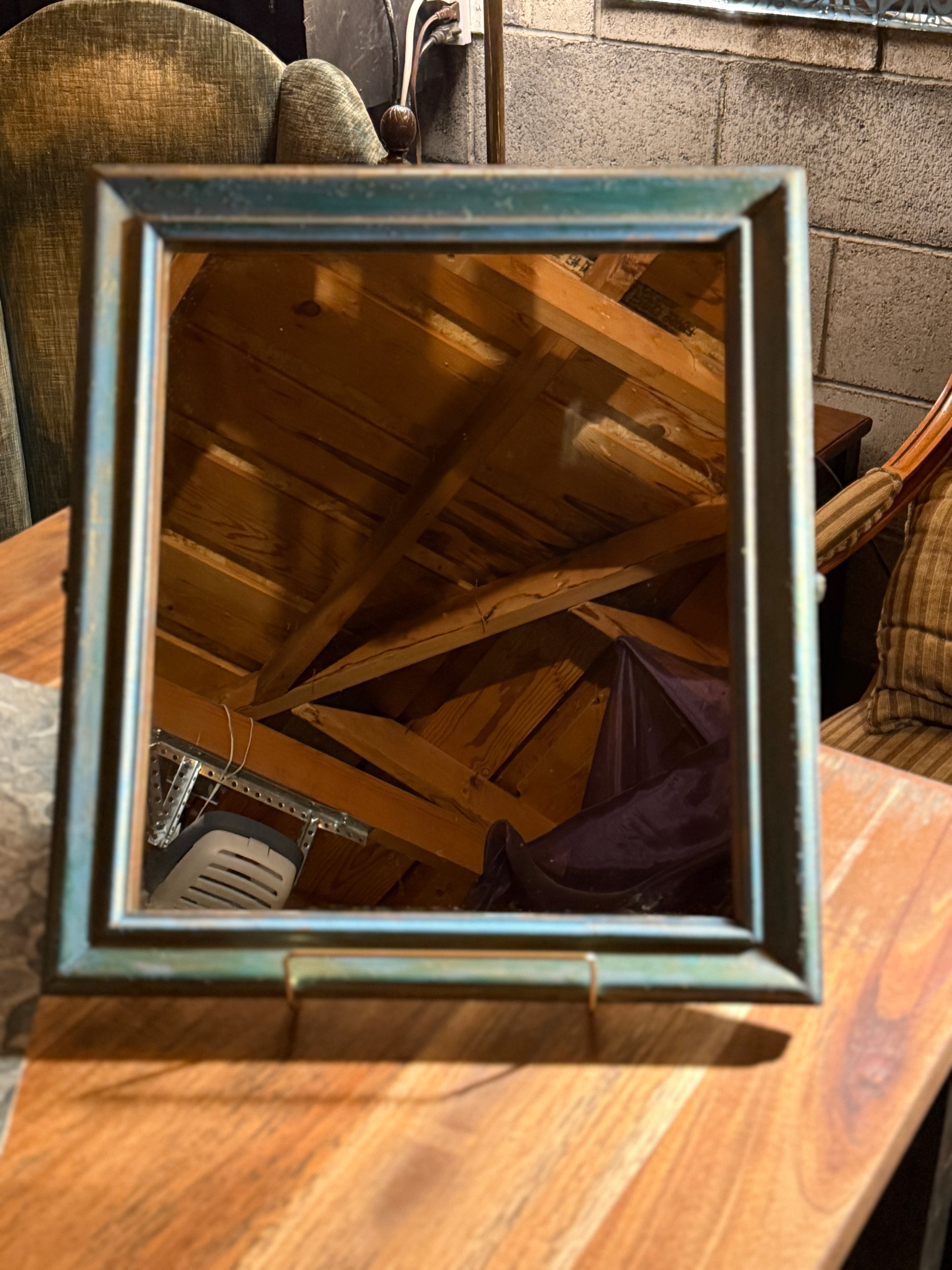 Early Ethan Allen Verdigris Framed Mirror (c. 1945–1955) | American Decorative Arts