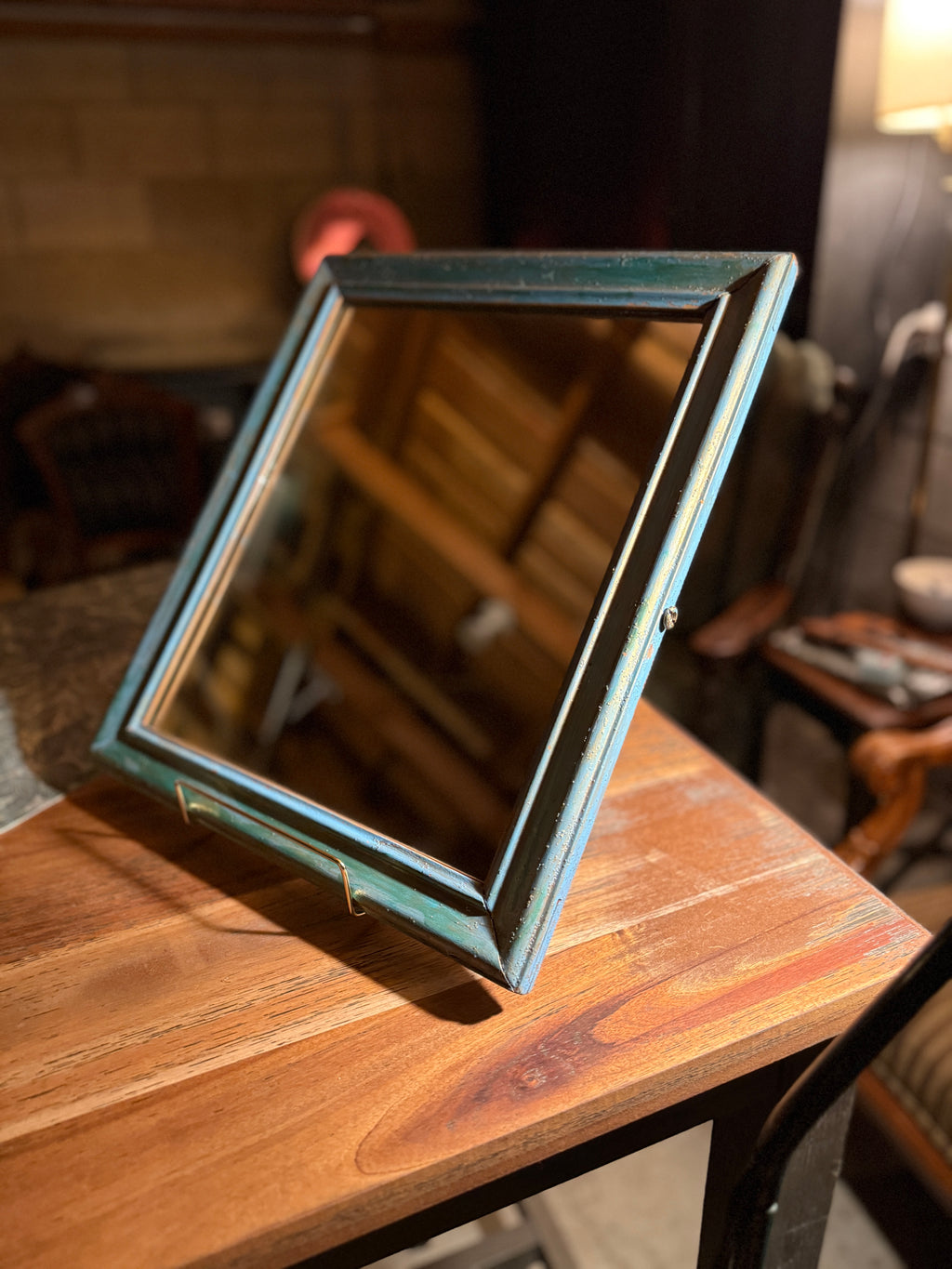 Early Ethan Allen Verdigris Framed Mirror (c. 1945–1955) | American Decorative Arts