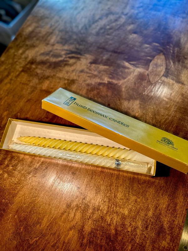 Freemark Abbey Beeswax Candles Napa Valley Box Set c.1970s