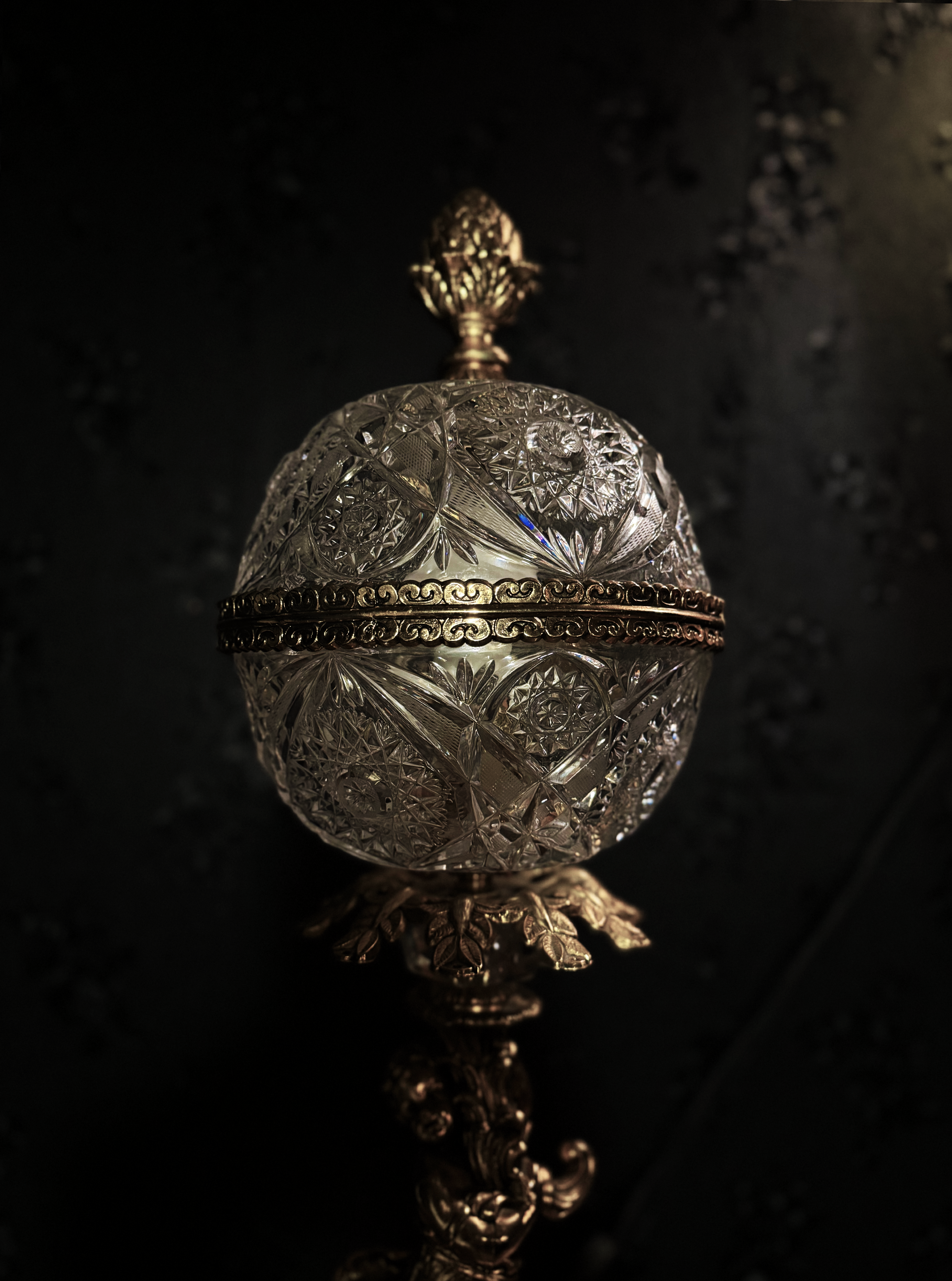 French Cut Crystal & Ormolu Lamp