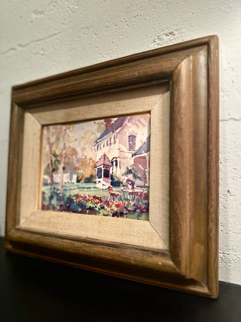 Genovese Homestead, Moores Mills NY (1986) | Framed Artwork with Found Letters