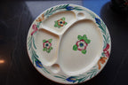 Hand-Painted Japanese Divided Luncheon Plates, c. 1930s–1950s