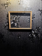 Late 1940s–1950s Minimalist Natural Wood Picture Frame With Original Glass