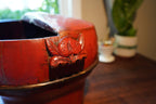 Late Qing Chinese Red Lacquered Wedding Food Basket, c. 1880–1915