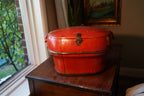 Late Qing Chinese Red Lacquered Wedding Food Basket, c. 1880–1915