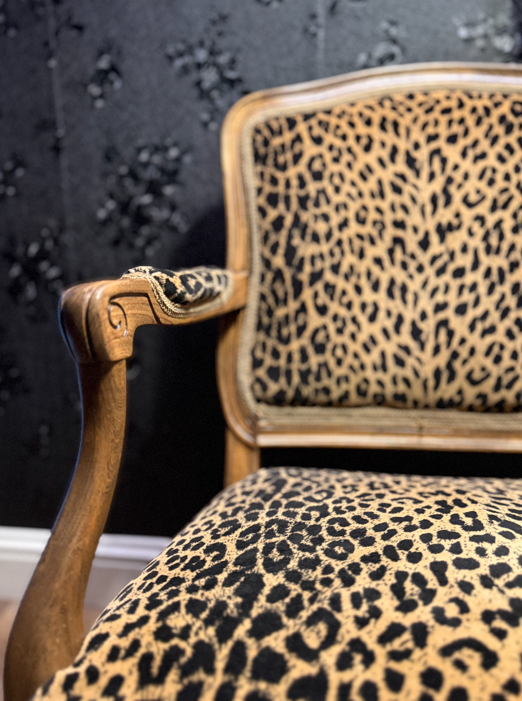 Louis XV–Style Fauteuils (Pair) — Mid-Century, c. 1950s