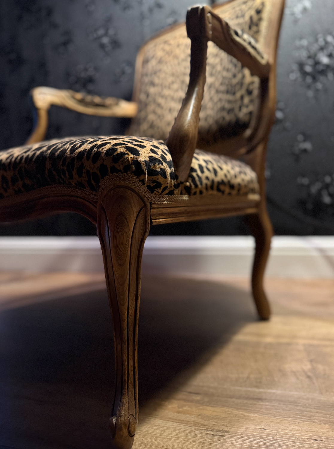 Louis XV–Style Fauteuils (Pair) — Mid-Century, c. 1950s