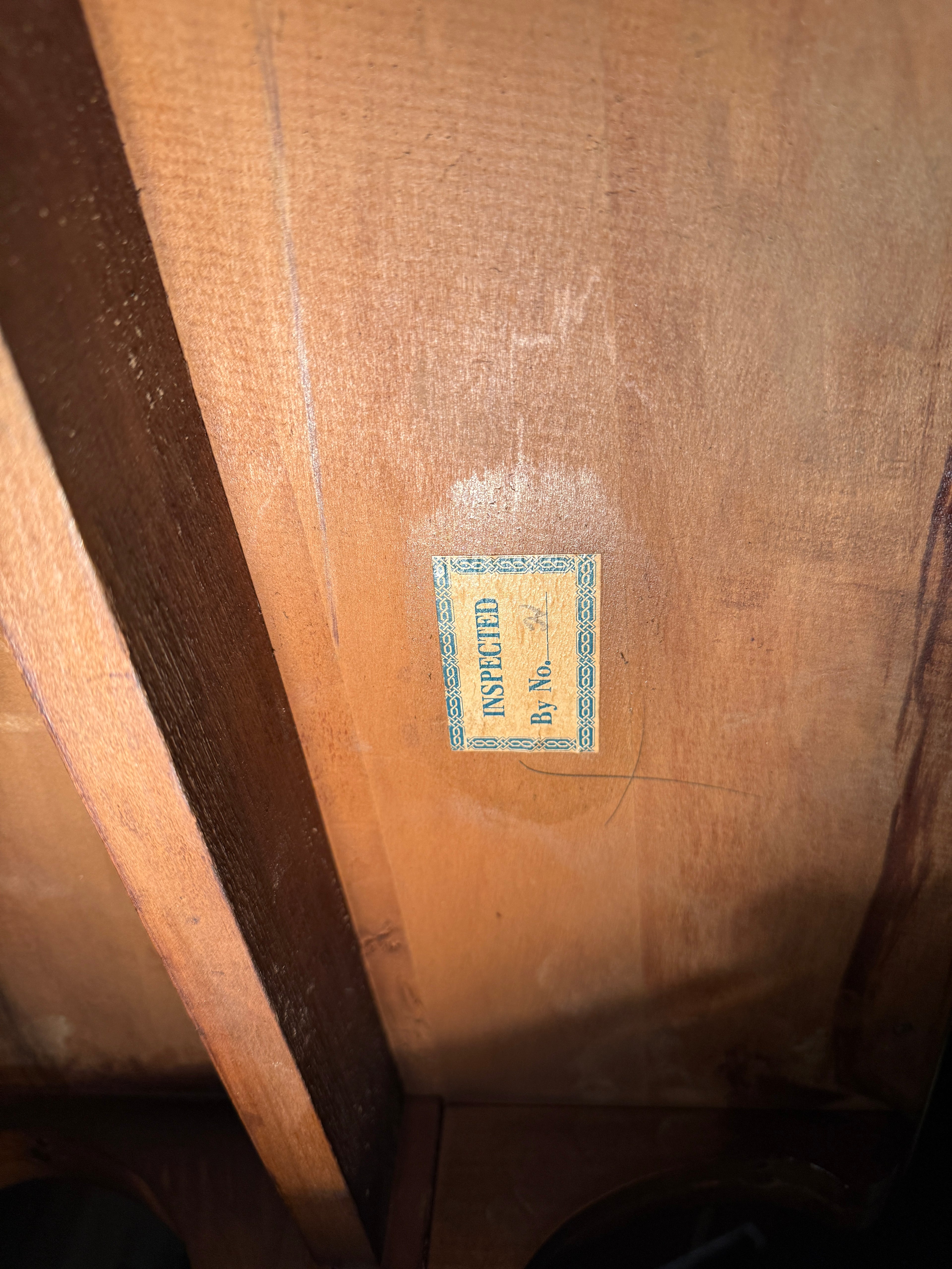 Mahogany Turned-Leg Side Table, c. 1940s