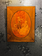 Marquetry Panel “The Violin Serenade” — Signed J. U. Hind 1938