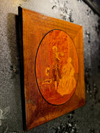 Marquetry Panel “The Violin Serenade” — Signed J. U. Hind 1938