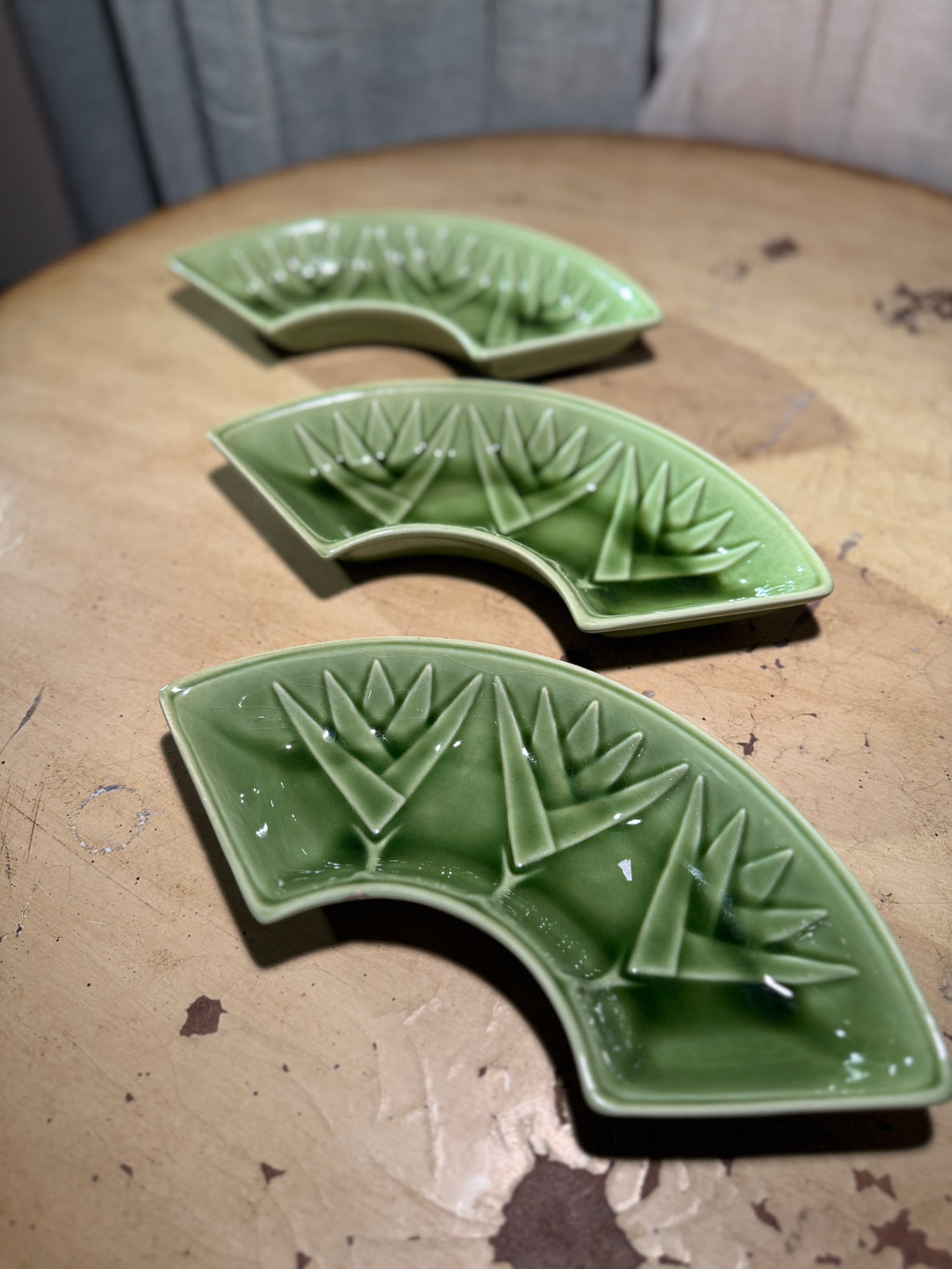 Mid-Century California Pottery Sectional Serving Tray, CALIF USA L59, c. 1950s