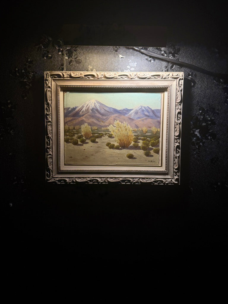 Mid-Century Desert Landscape Painting – Oil on Canvas by G. Kean (c. 1960s–70s)