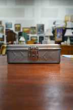 Mid-Century Hammered Steel Lock Box with Eberhard Latch, c. 1940s–1960s