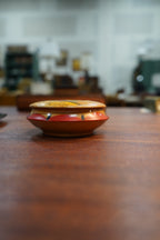 Norwegian Hand-Painted Souvenir Treen Box — "Norge / Farsund" Folk Landscape, c. 1930s–50s