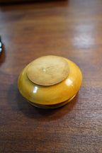 Norwegian Hand-Painted Souvenir Treen Box — "Norge / Farsund" Folk Landscape, c. 1930s–50s