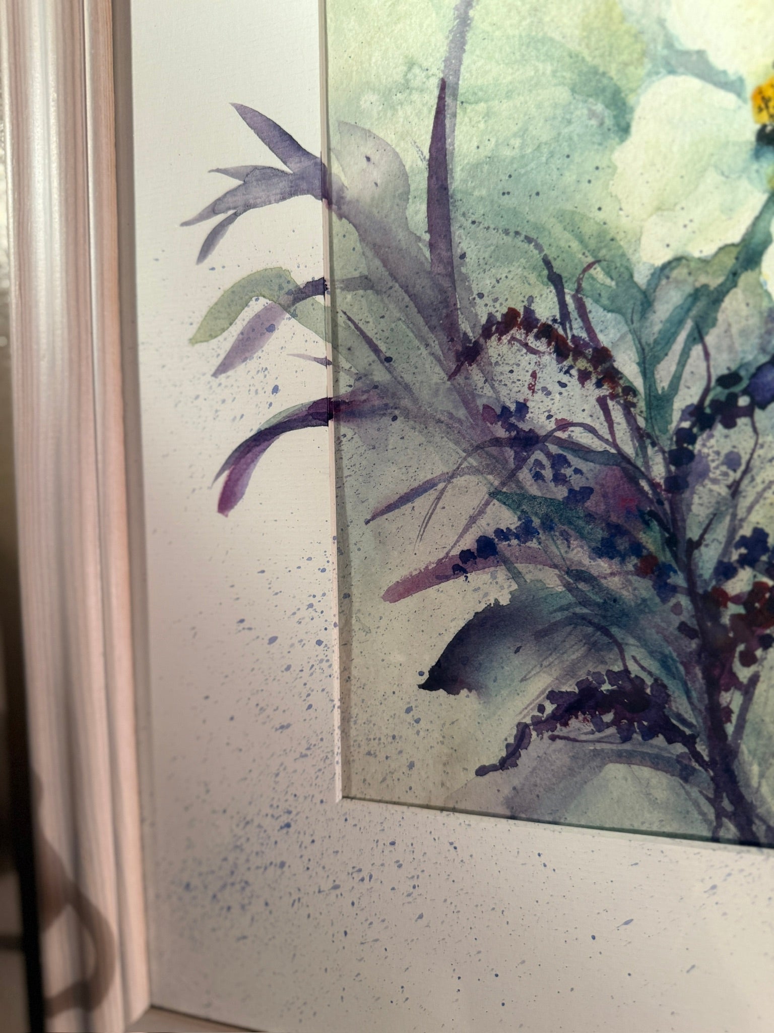 Original Watercolor by Sally Shaw (1998) Reno Artist Floral Painting