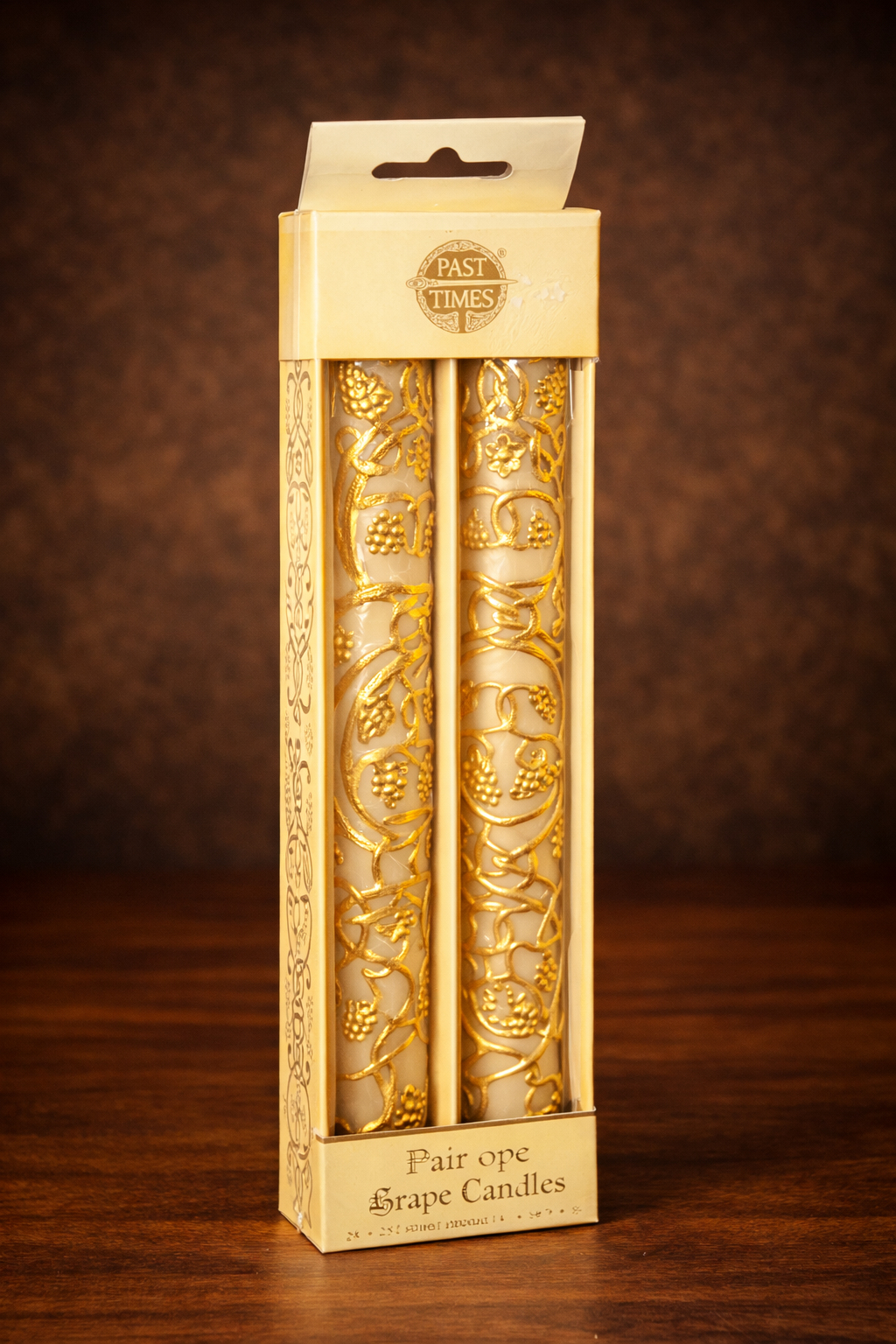 Past Times Pair of Grape Candles in Original Box