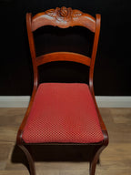 Rose-Carved Regency Revival Side Chair — c. 1935–1945 Hardwood Accent Chair | Veridian Collection