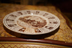 Royal Staffordshire "God Bless This House" 1962 Calendar Plate, Brown Transferware with Zodiac Border