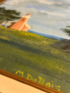 “Santa Cruz Lighthouse Field" Oil on Canvas Signed Mary DuBois