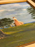 “Santa Cruz Lighthouse Field" Oil on Canvas Signed Mary DuBois