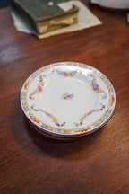 Set of (4) Antique Minton Plates — Turquoise Jeweled Border with Floral Swags, Pattern A4707, England, c. 1900