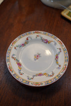 Set of (4) Antique Minton Plates — Turquoise Jeweled Border with Floral Swags, Pattern A4707, England, c. 1900