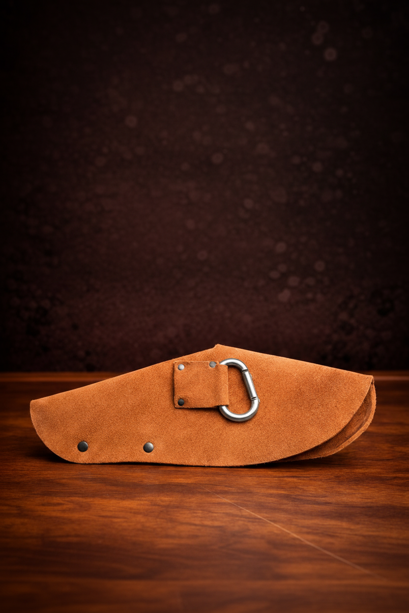 U.S. Cavalry Suede Utility Sheath with Sabers Motif