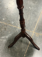 Vintage Green Marble Top Tripod Pedestal Side Table, c. 1955–1985