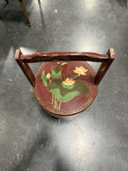 Vintage Chinese Lacquered Lotus and Bird Wedding Bucket, c. 1920–1960