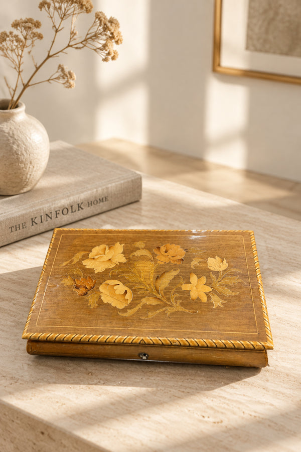 Vintage Sorrento Marquetry Music Box, Lara's Theme, c. 1966–1980