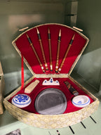 Vintage Chinese Calligraphy Set, Inkstone and Brushes, c. 1982–2000