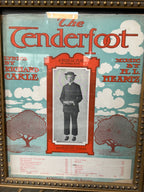 Antique The Tenderfoot Framed Sheet Music Cover, Witmark, c. 1903–1904