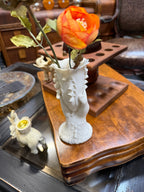Antique Parian Hand Vase with Lily of the Valley, c. 1860–1900