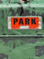 Vintage Park Cantilever Steel Tackle Box, Green Crinkle, c. 1950–1970