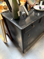 Antique Ebonized Colonial Revival Dresser, Five Drawers, c. 1915–1930