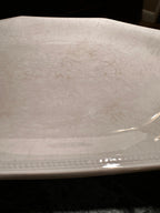 Vintage Johnson Bros Heritage White Ironstone Platter, c. 1968–1990