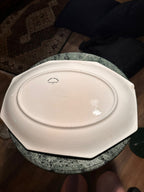 Vintage Johnson Bros Heritage White Ironstone Platter, c. 1968–1990