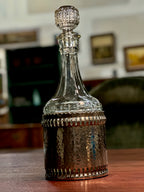 Vintage Eales of Sheffield Hammered Silver Plate Decanter, c. 1969–1985