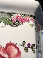 Victorian Burgess &amp; Leigh Floral Transferware Pitcher – English Staffordshire Jug (c 1890-1910)