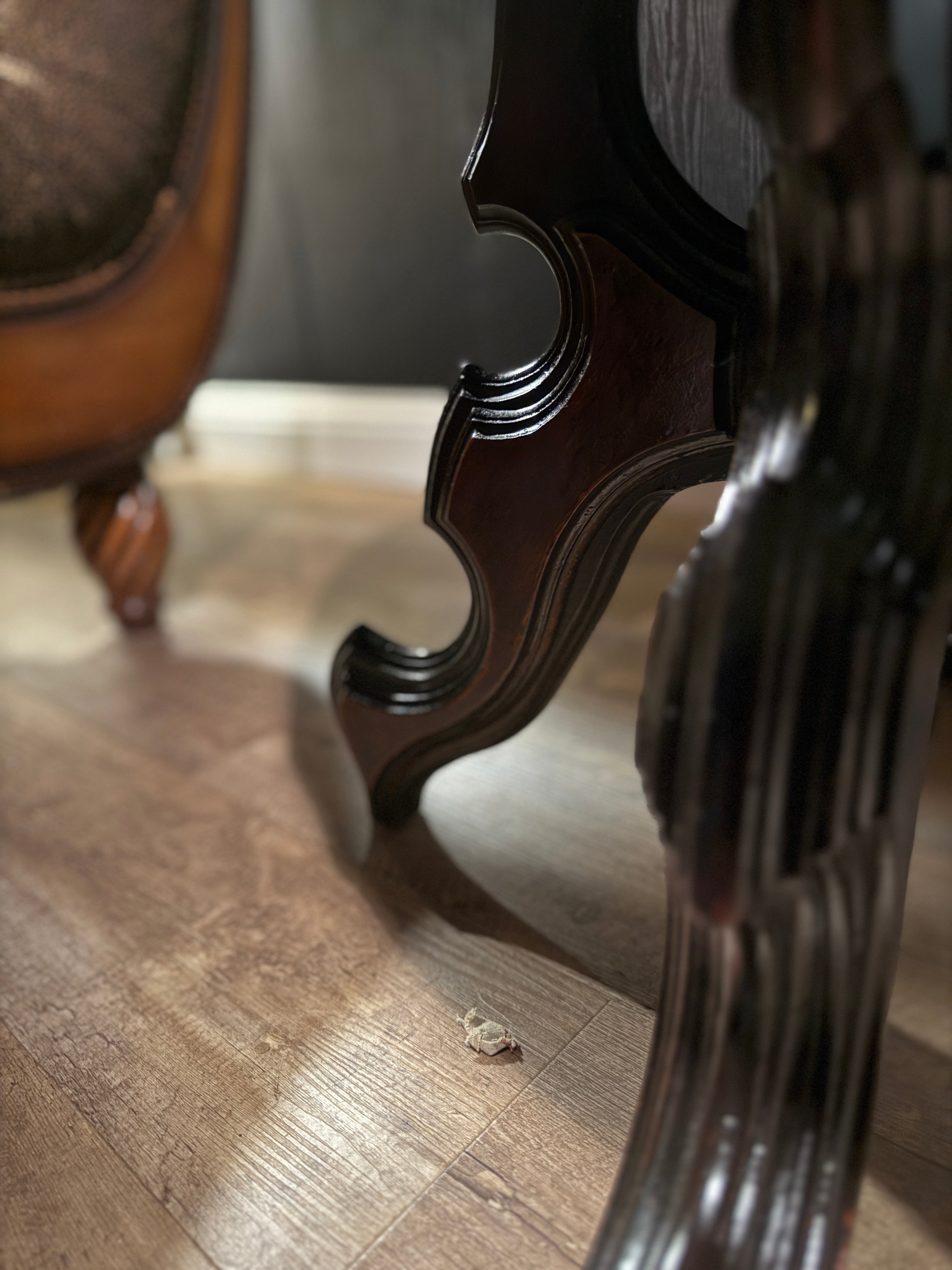 Victorian Quadruple-Scroll Parlor Table (c.1870–1890)